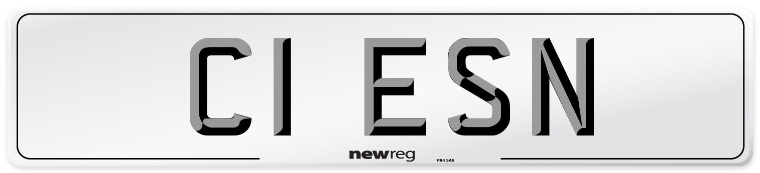 C1 ESN Number Plate from New Reg